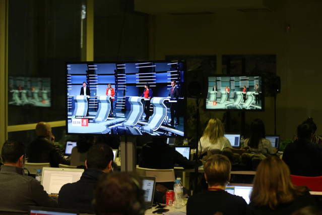 Seguimiento del segundo debate 'a cuatro' de la campaña andaluza en RTVE
