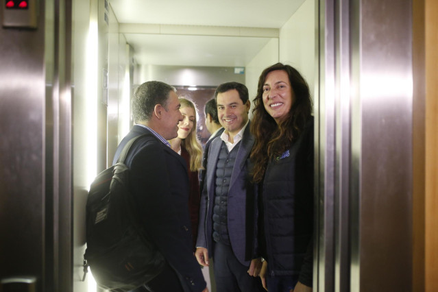 Juanma Moreno pasará la noche electoral en la sede del PP-A
