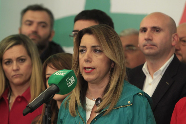 Susana Díaz comparece tras conocerse los resultados electorales