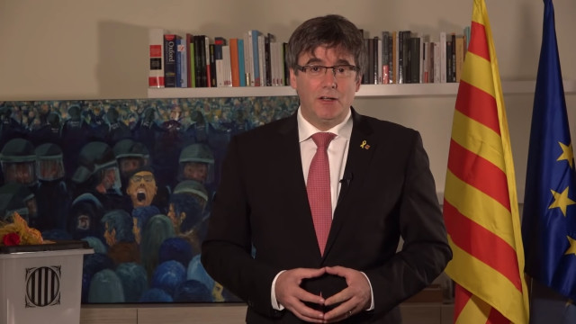 Declaración del expresidente Carles Puigdemont por el aniversario del 1-O