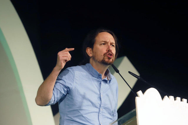 El secretario general de Podemos, Pablo Iglesias