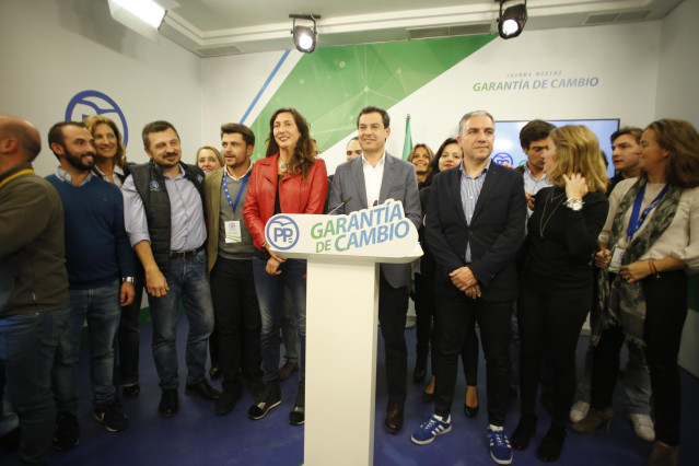 Juanma Moreno tras conocerse los resultados
