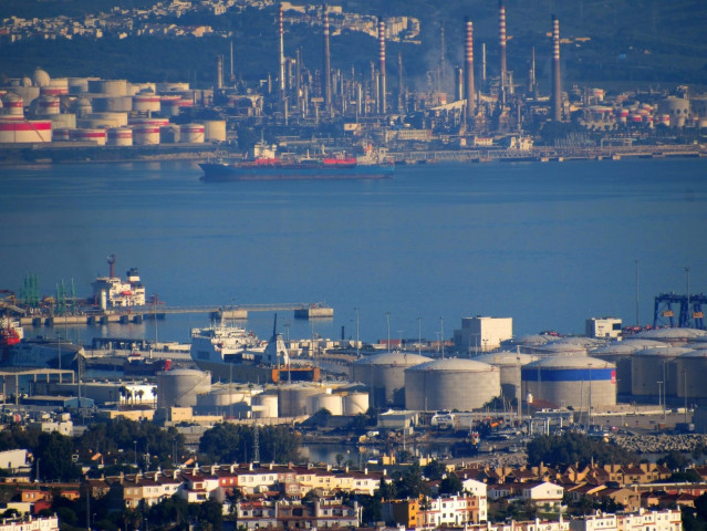Industrias en la Bahía de Algeciras