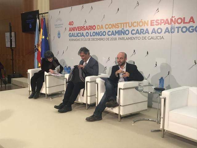 Portavoces de las fuerzas políticas de la Cámara en el acto de la Constitución
