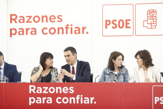 Ejecutiva Federal del PSOE, encabezada por el secretario general del partido y p