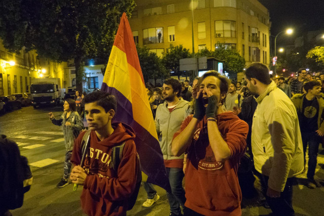 Manifestación antifascista en Sevilla