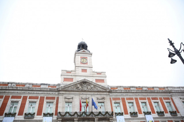 Reloj de la Puerta del Sol de Madrid, sede de la Comunidad de Madrid