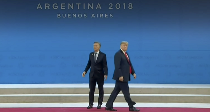 Trump en la cumbre del G20 en Argentina 2018