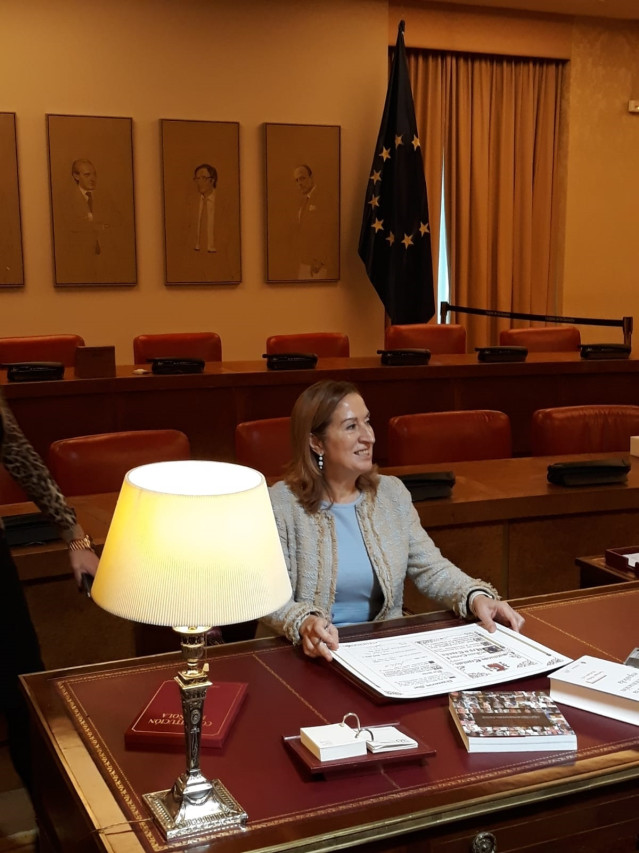 La presidenta del Congreso, en la Sala Contitucional