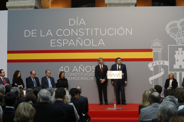 Acto de homenaje a la Constitución de la Comunidad de Madrid en la Real Casa de