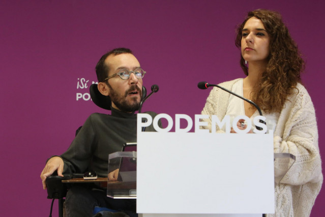 Rueda de prensa de Podemos tras el Consejo de Coordinación del partido