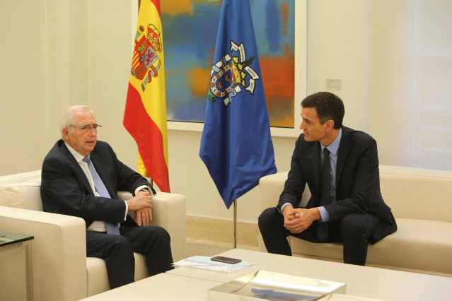 Reunión de Pedro Sánchez con los presidentes de Ceuta y Melilla