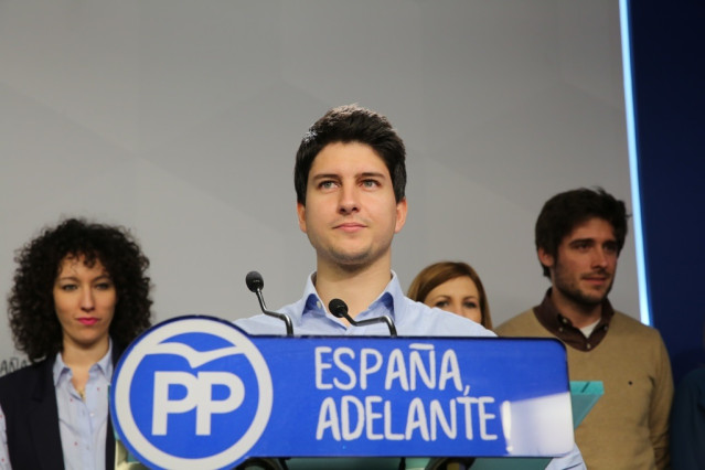 El candidato a la presidencia de Nuevas Generaciones del Partido Popular