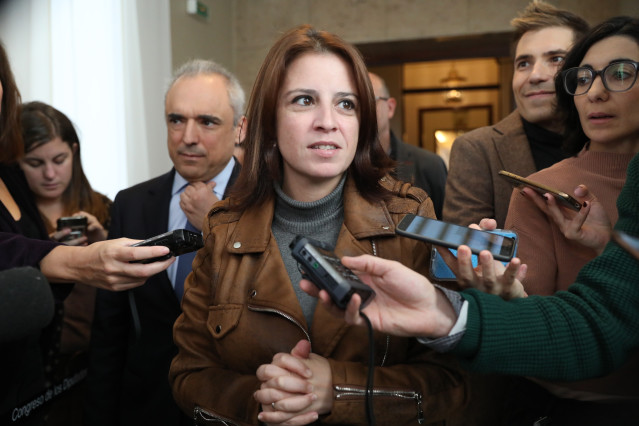La portavoz del PSOE en el Congreso, Adriana Lastra