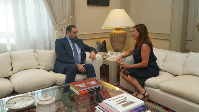 Francina Armengol y José Luis Ábalos reunidos