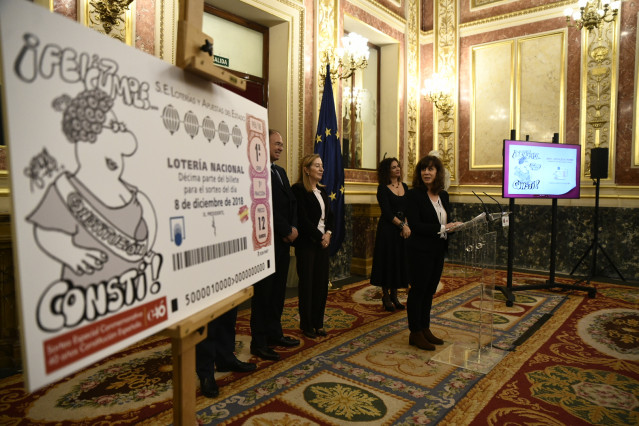 Presentación del sorteo de la Lotería Nacional en conmemoración del 40 Aniversar