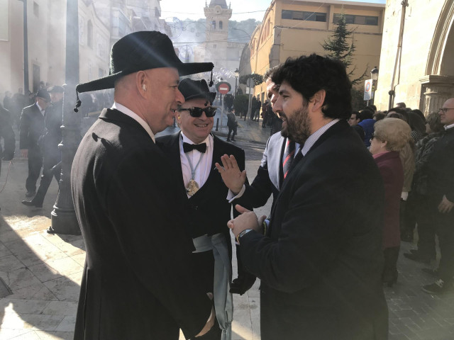 López Miras, durante su participación en las fiestas patronales de Yecla