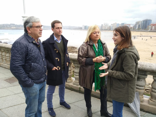 La vicesecretaria de Estudios y Programas del PP, Andrea Levy, en Gijón