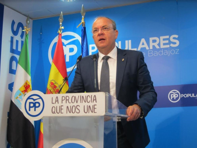 El presidente del PP de Extremadura, José Antonio Monago