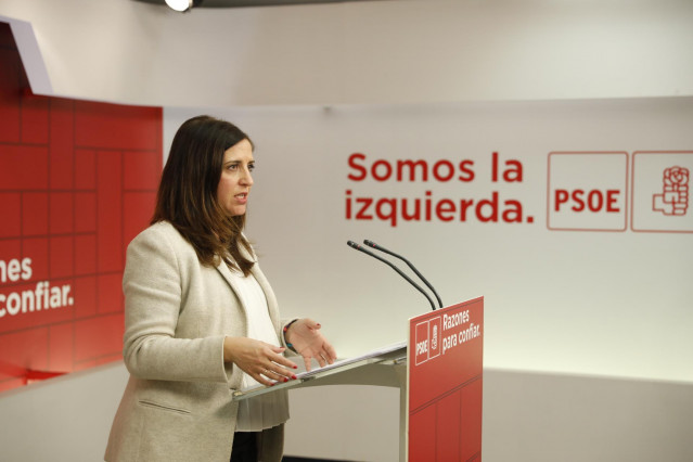 Rueda de prensa del PSOE tras la reunión del Comité Electoral del partido