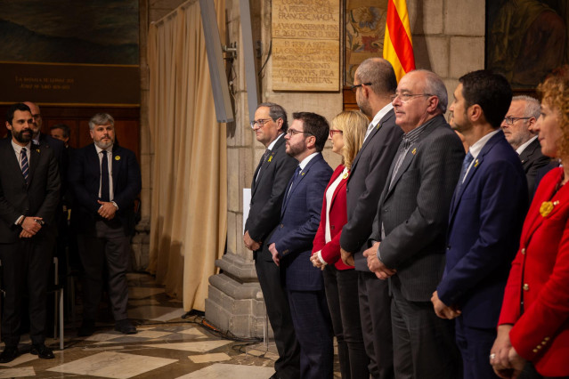 Presentación del Consell per la República en el Palacio de la Generalitat
