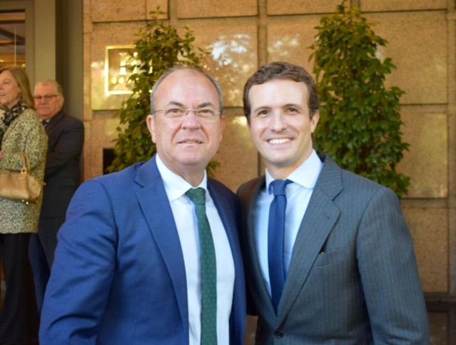 Monago y Casado antes de la reunión hoy del Comité Ejecutivo Nacional del PP