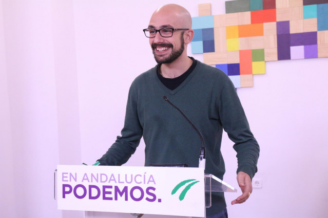 El responsable de la Secretaría Política de Podemos Andalucía, Pablo Pérez