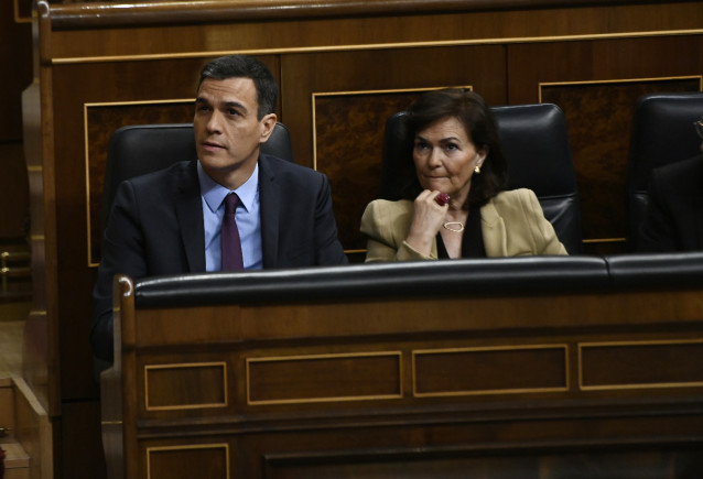 Pedro Sánchez comparece en el Congreso para informar de la situación en Cataluña
