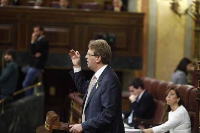 Ferrán Bel en el pleno del Congreso sobre el cupo vasco