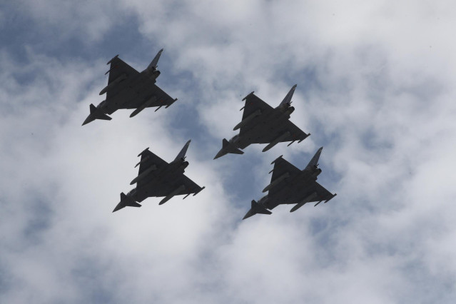 Un eurofighter se estrella tras participar en el desfile del 12 de Octubre