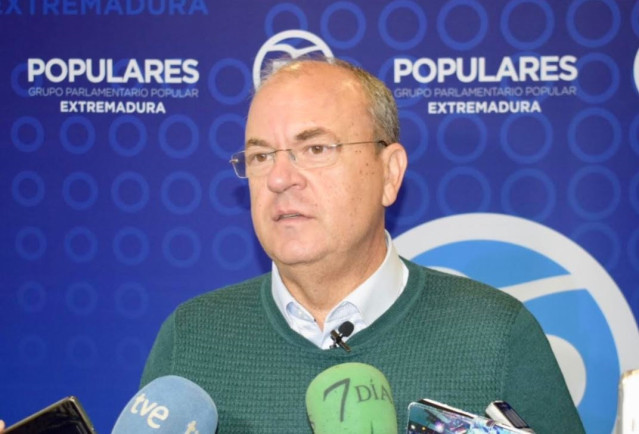 El presidente del PP de Extremadura, José Antonio Monago