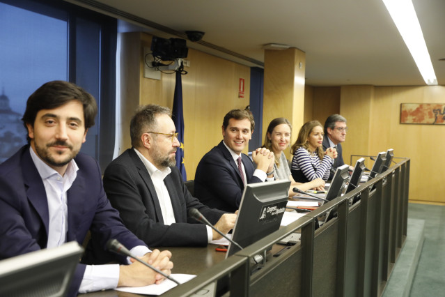 Reunión del Grupo Parlamentario Ciudadanos en el Congreso