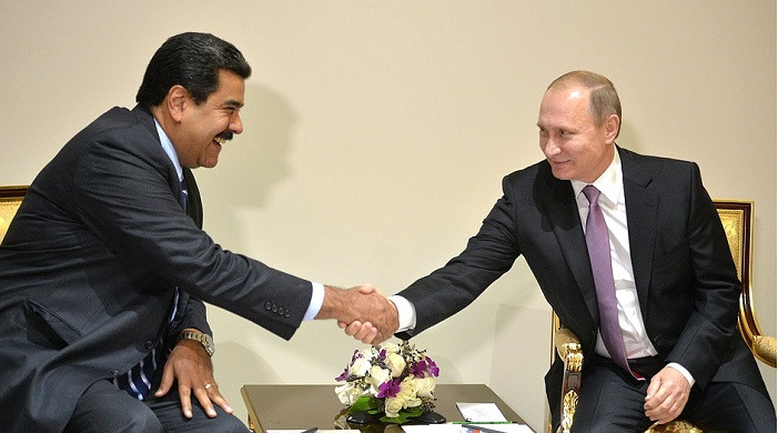 Nicolu00e1s maduro y Vladimir Putin