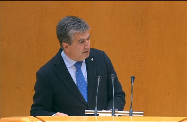 Ignacio Cosidó interviene durante el pleno del Senado