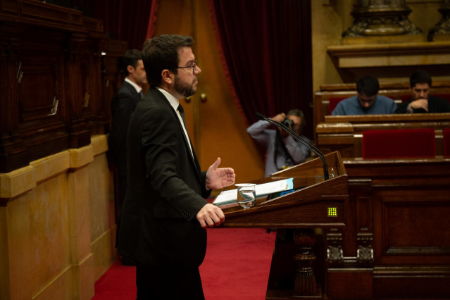 Pleno en el Parlament de Catalunya