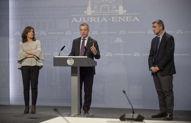 Comparecencia del lehendakari, este martes en Vitoria