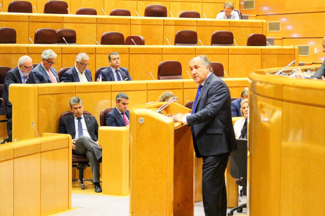 El alcalde de Algeciras, José Ignacio Landaluce, en el Senado