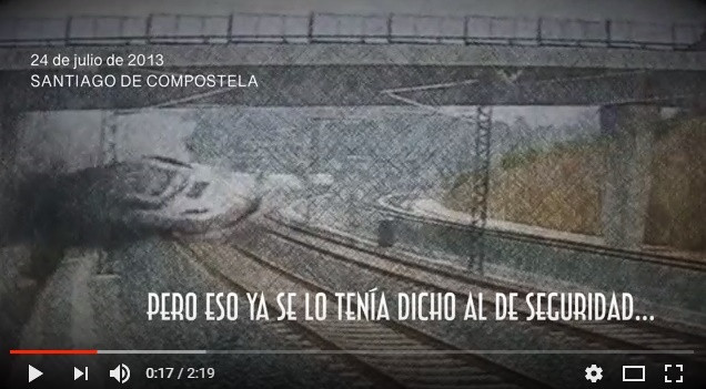 Captura del video de las víctimas de Angrois en el quinto aniversario