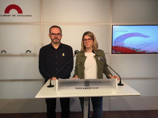 Foto de archivo de Josep Costa y Elsa Artadi, JxCat