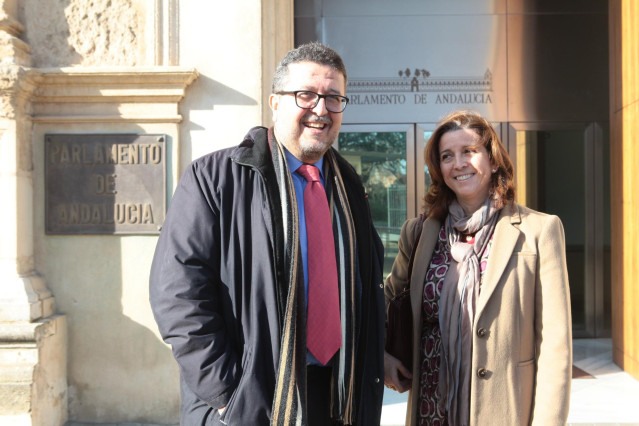 El parlamentario electo de Vox por Sevilla Francisco Serrano en la Cámara