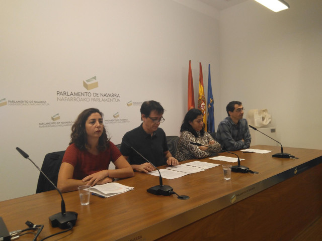 Laura Pérez, Carlos Couso, Fanny Carrillo y Rubén Velasco, de Orain Bai.
