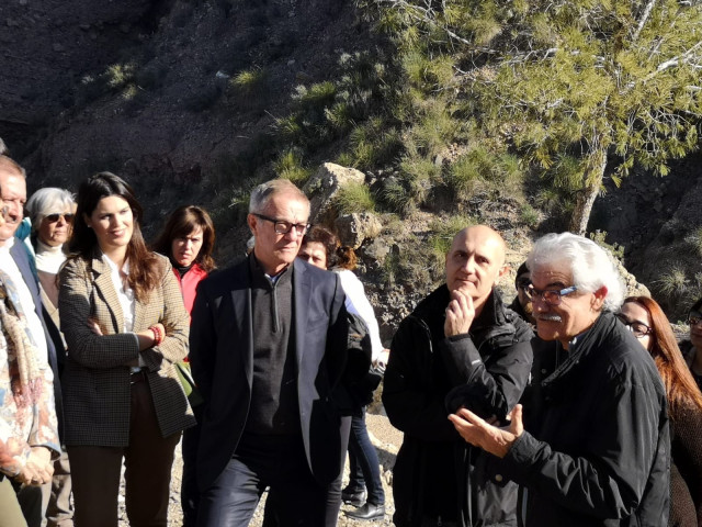 El ministro José Guirao en el yacimiento de La Bastida