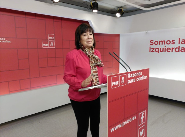 La presidenta del PSOE, Cristina Narbona