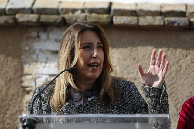 la presidenta en funciones de la Junta, Susana Díaz