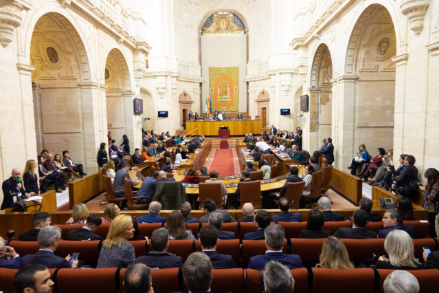 Sesión constitutiva del Parlamento andaluz de la XI legislatura.