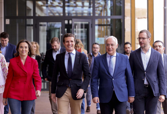 Pablo casado en La Rioja, presentando a los candidatos del Partido Popular