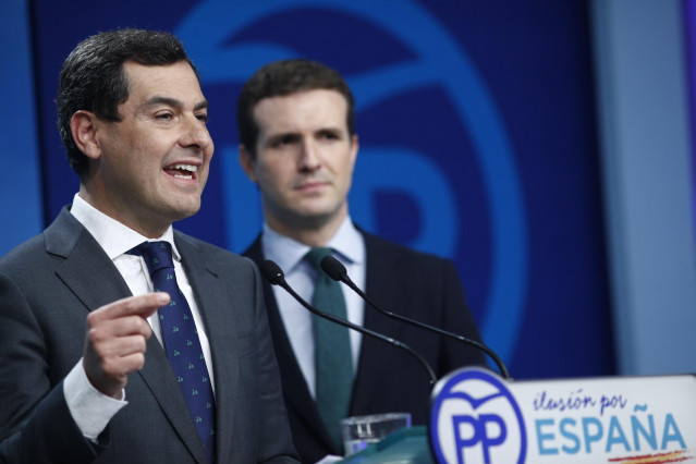 Juanma Moreno y Pablo Casado