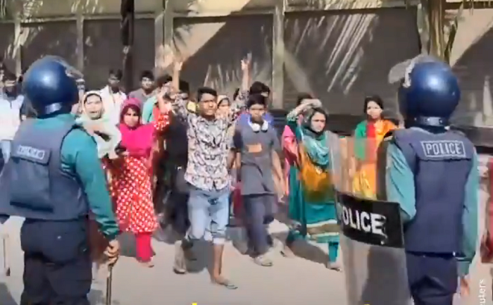 Huelga trabajadores textl Bangladesh