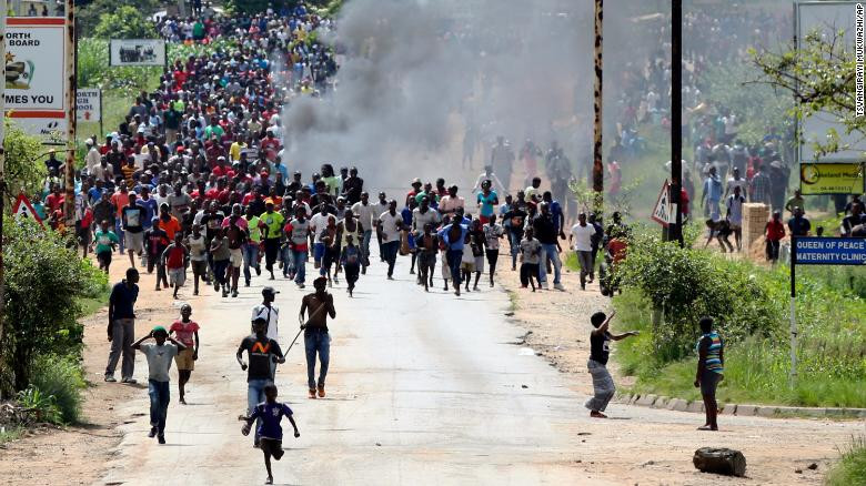 Violentas protestas en Zimbabwe