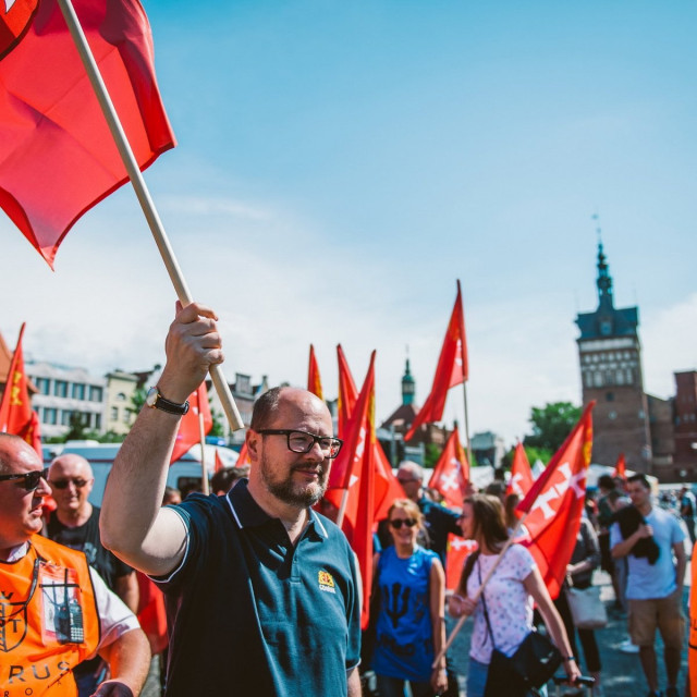 El alcalde de Gdansk, Pawel Adamowicz